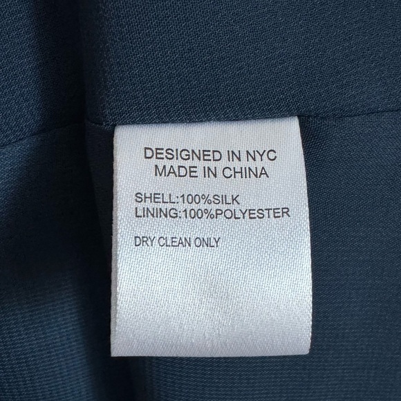 YUMI KIM Pretty Woman Silk Midi Dress in Secret Admirer Navy Blue Floral Small - Picture 8 of 10